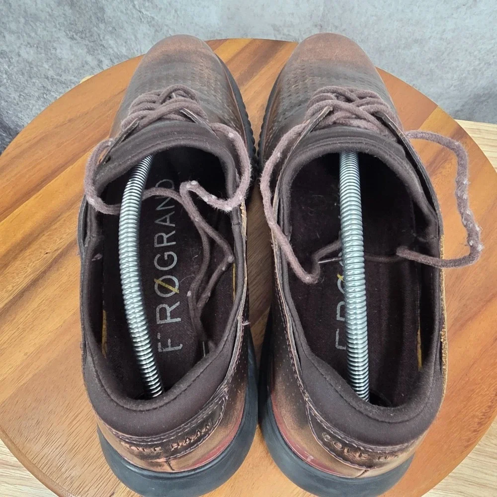 Cole Haan Zerogrand Oxford Shoes‎ Mens 11.5 M Brown Laser Wingtip Derby C37086
